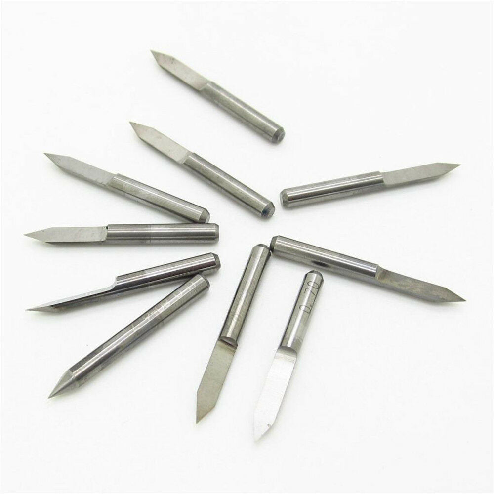 110Pcs 3.175mm 45 Degree 0.1mm Carbide PCB Engraving Bits CNC Router Tool