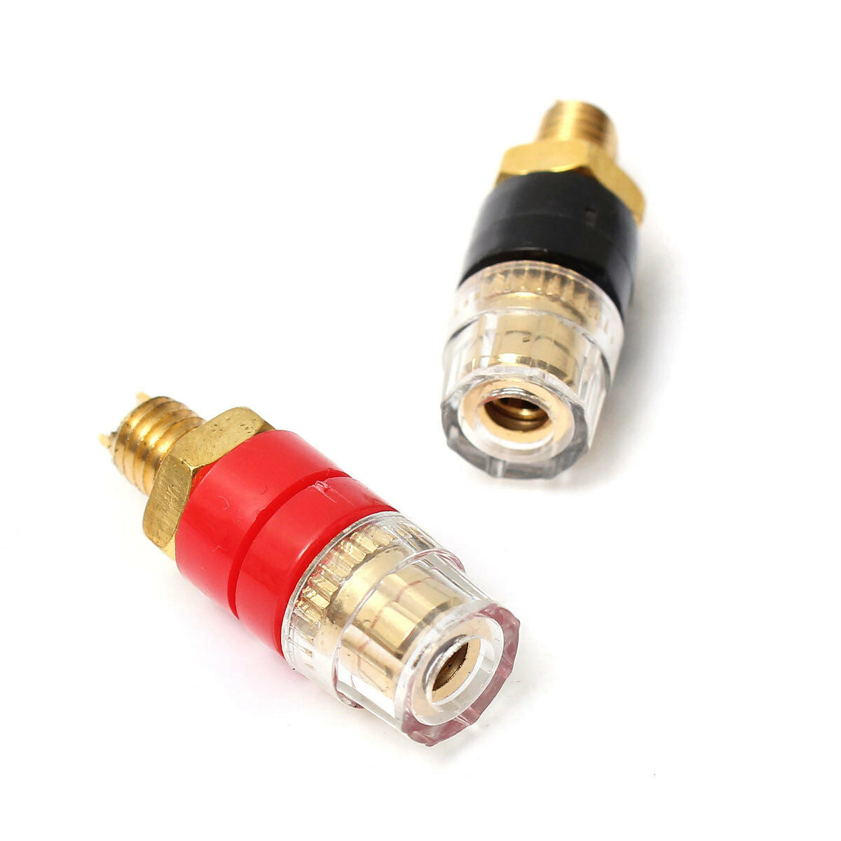 2X Copper Terminal for 4mm Banana Plug Jack Audio Speaker Cable Amplifier Thread