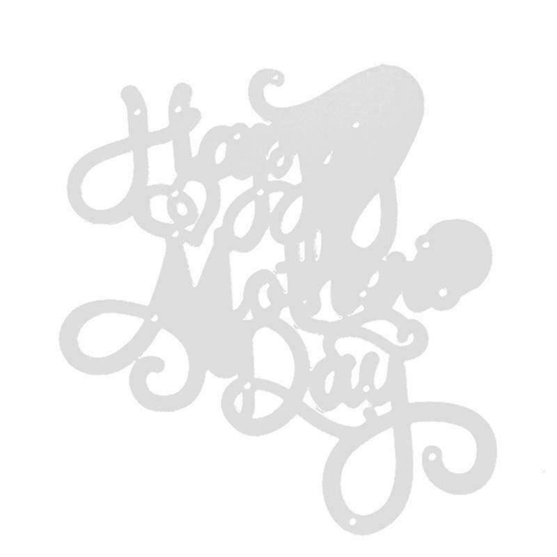 Happy Mother's Day Metal Cutting Dies Stencil Scrapbooking DIY Album Stamp Paper