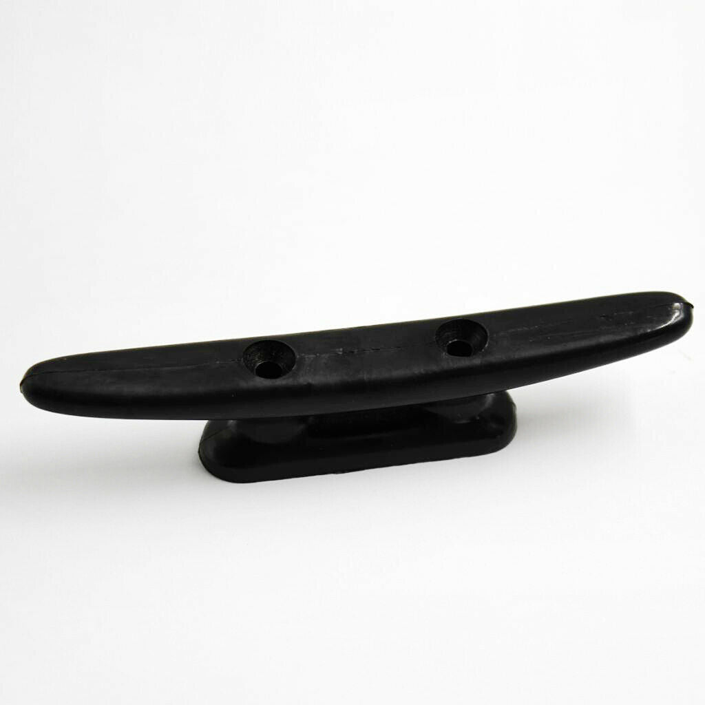 Boat Marine or Dock Cleats Heavy Duty Black Nylon 5 inch Open Base Cleat