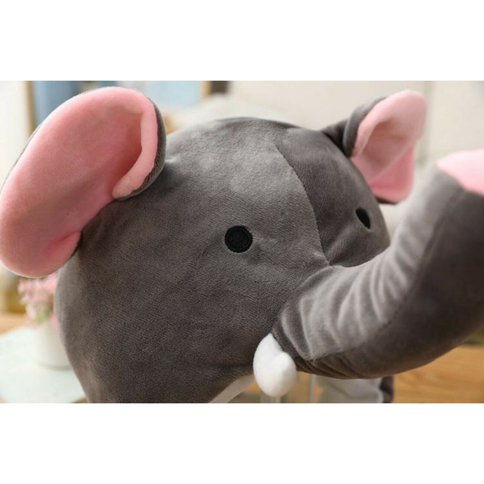 Plush Elephant Hat Gray Headdress Stage Performance Selfie Beanie Hat Hood