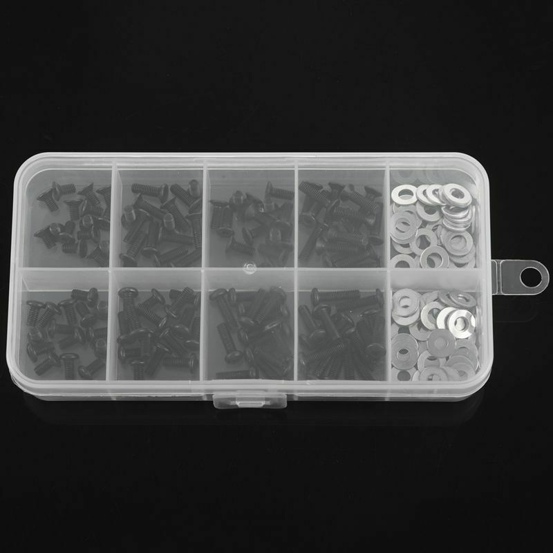 Screws Box Set for 1/10 HSP Traxxas Tamiya HPI Kyosho D90 SRC10 Remote ControlU6