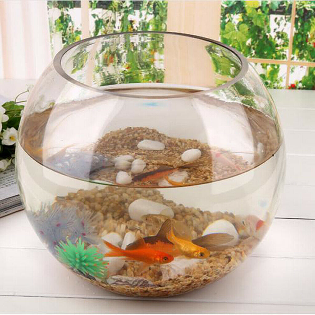 Clear Glass Aquarium Fishbowl for Tealight Gardens, Spa & Aromatherapy Settings,