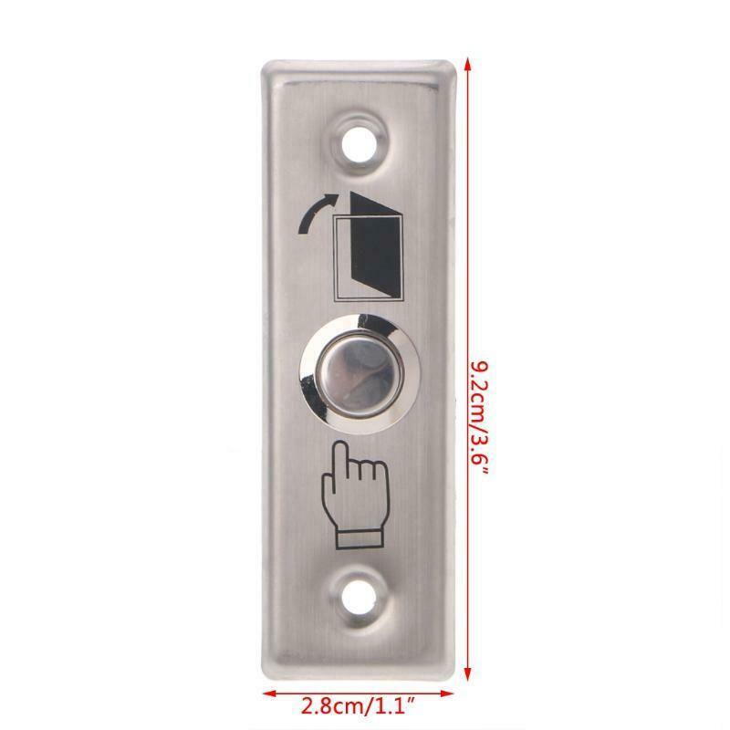 92x28mm Stainless Steel Doorbell Push Button Switch Touch Panel