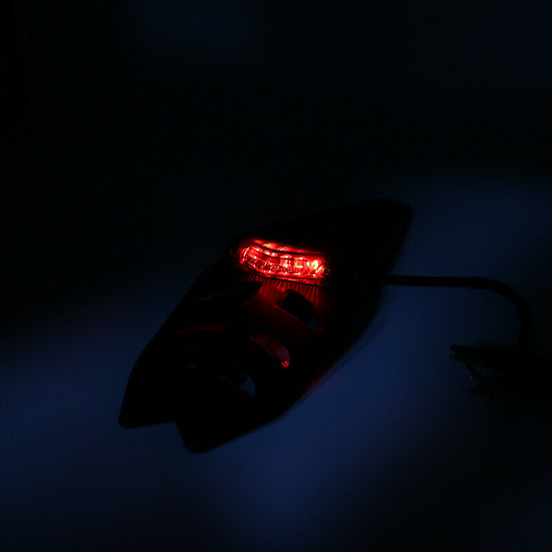 Off-road Dirt Bike Running Universal Smoke LED Rear Fender Brake Tail Light Lamp
