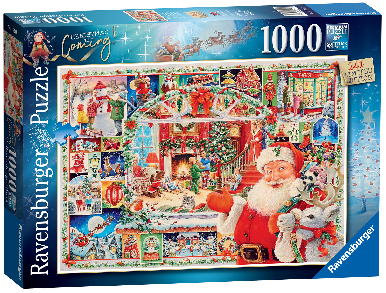 16511 Ravensburger Christmas is Coming! Jigsaw Puzzle 1000pcs Limited Edition