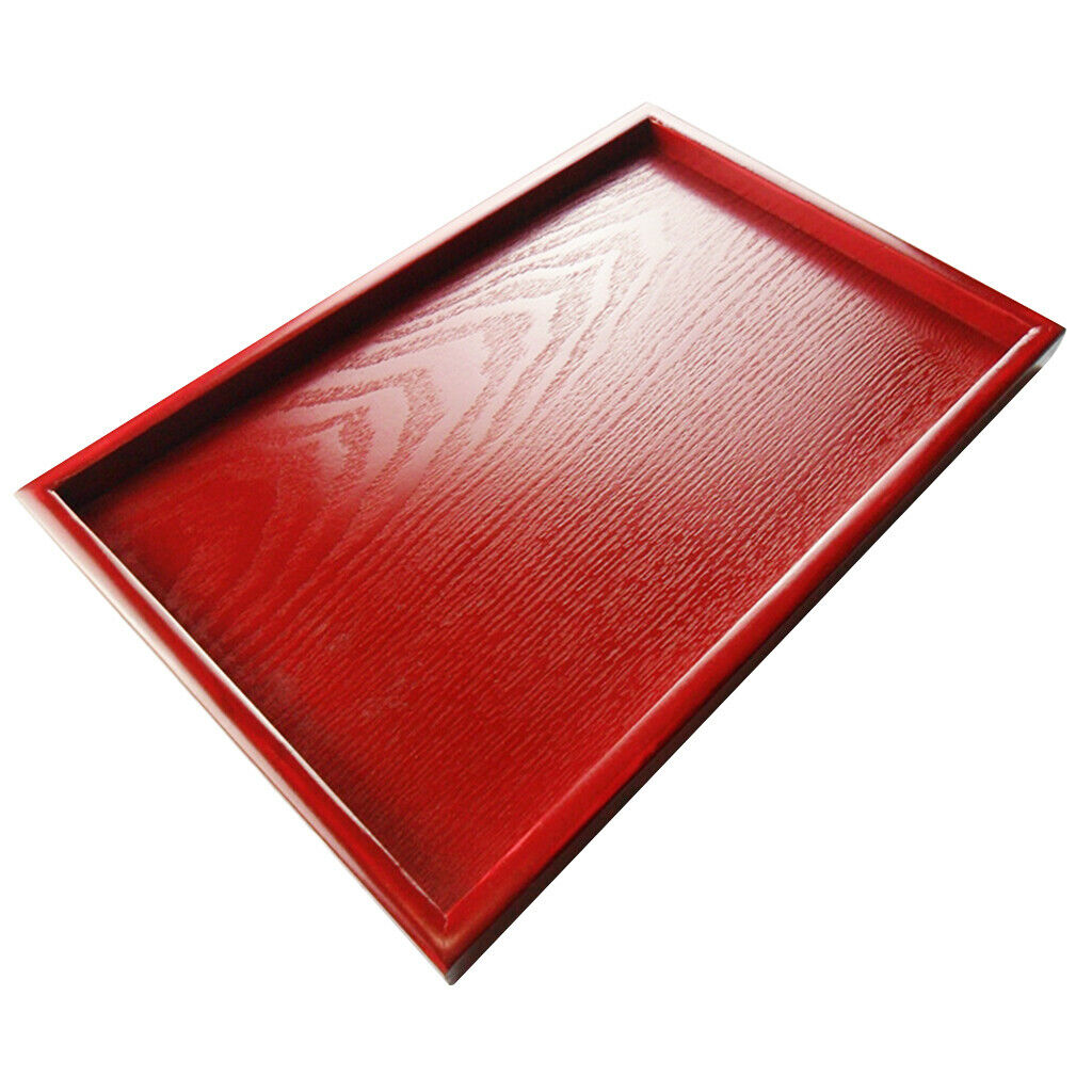 Hotel Serving Tray Restaurant Coffee Shop Rectangular Tableware Plate Red