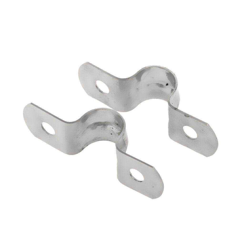 4x Stainless Steel U Shape Fastener Pipe Tube Conduit Clamp Clip Bracket