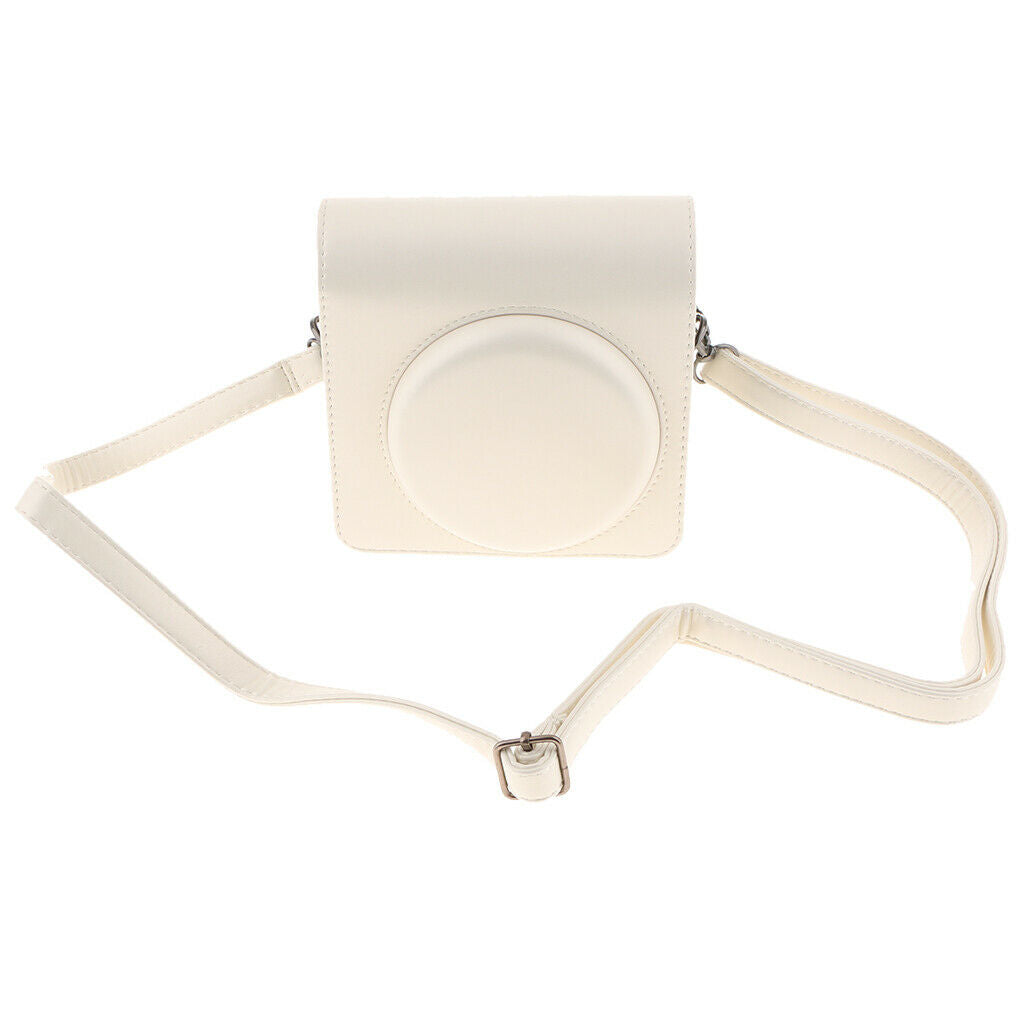 White Protective Carry Bag Shoulder Case Holder for  Instax Square SQ6