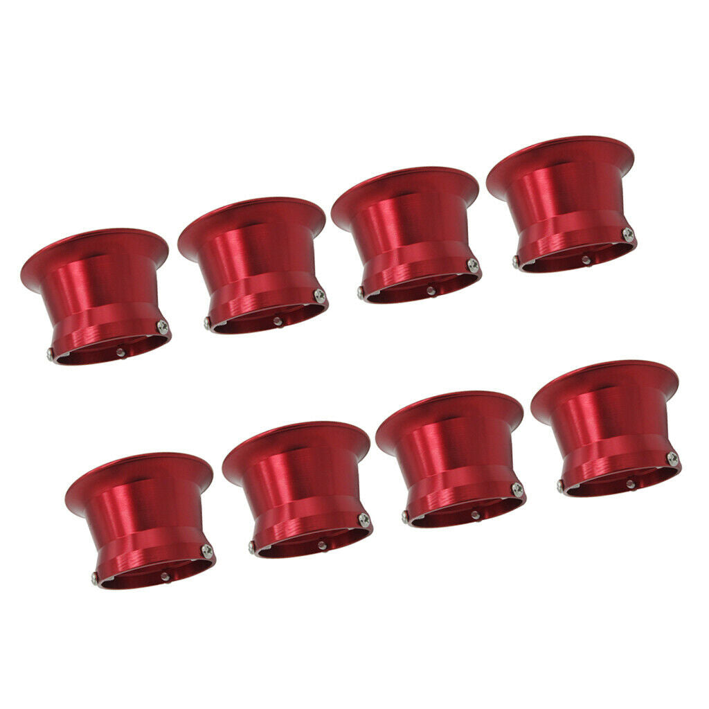 8pcs 50mm Air Filter Interface Cup for 24/26/28/30mm Motorcycle Carb Red