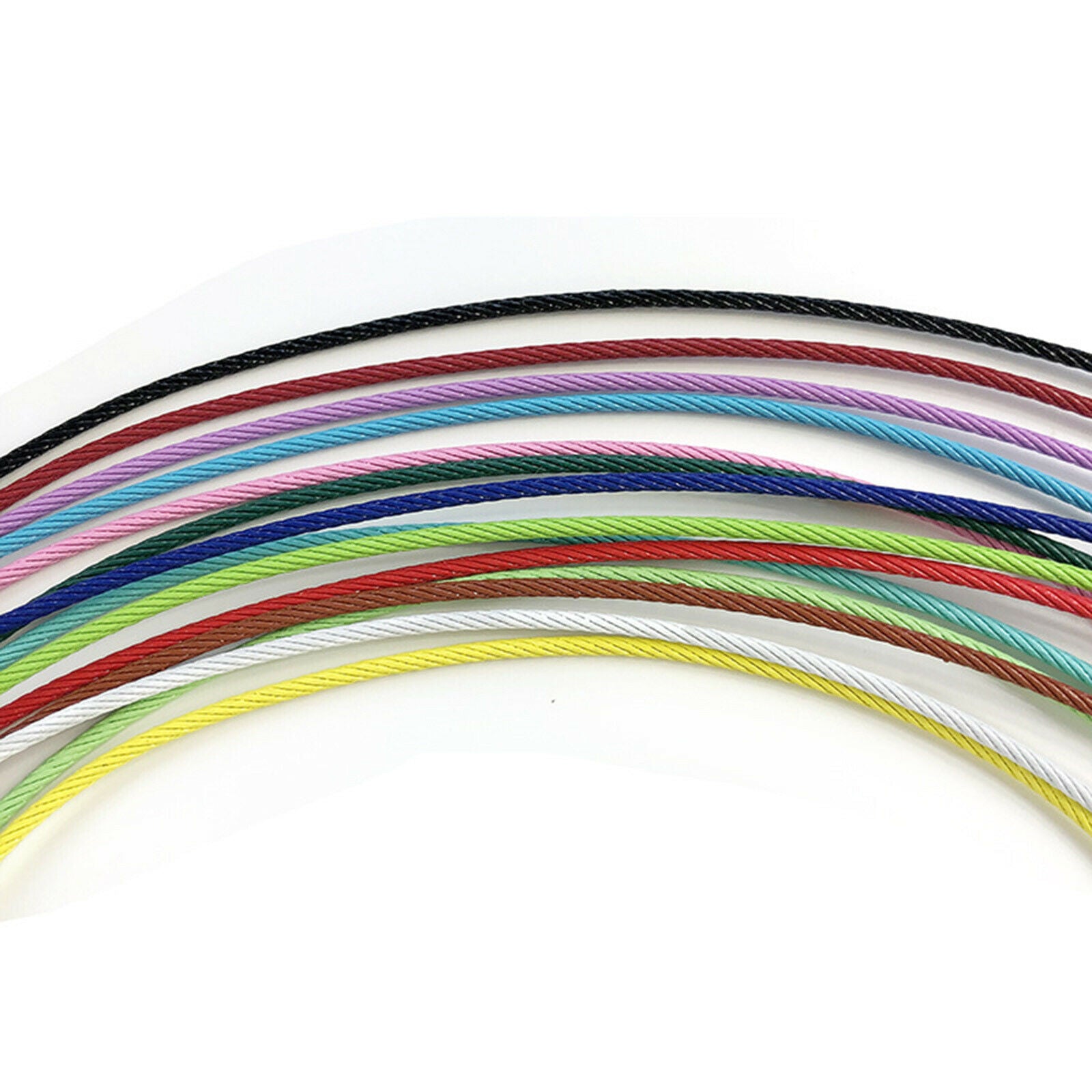 30Pcs Wire Keychain Cable 6in Stainless Steel for Key Fobs ID Tag Key Holder