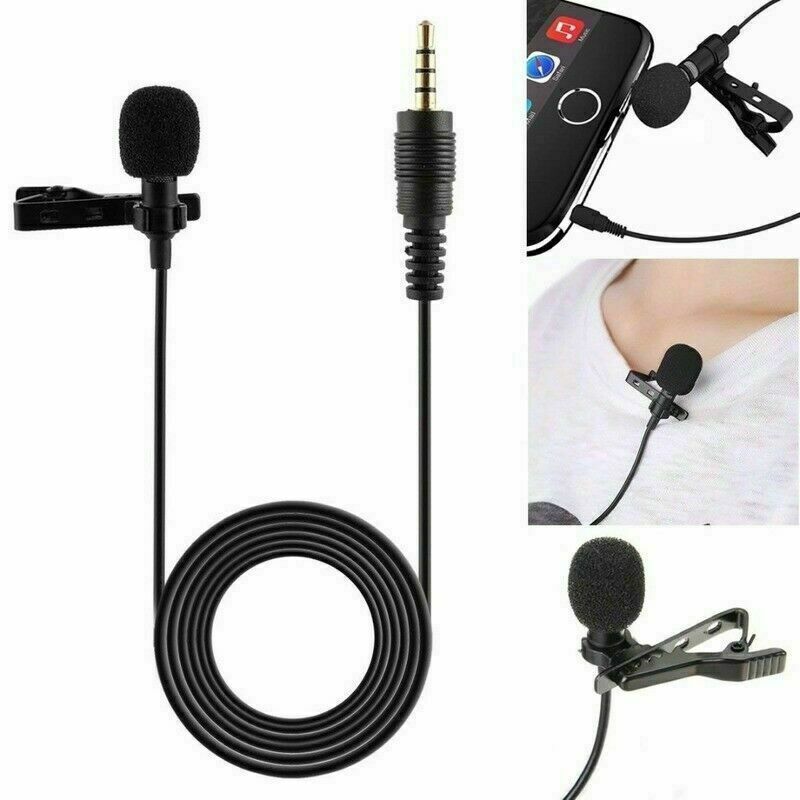 Portable Microphone Clip on Omnidirectional Lavalier Lapel Condenser Mic NR9