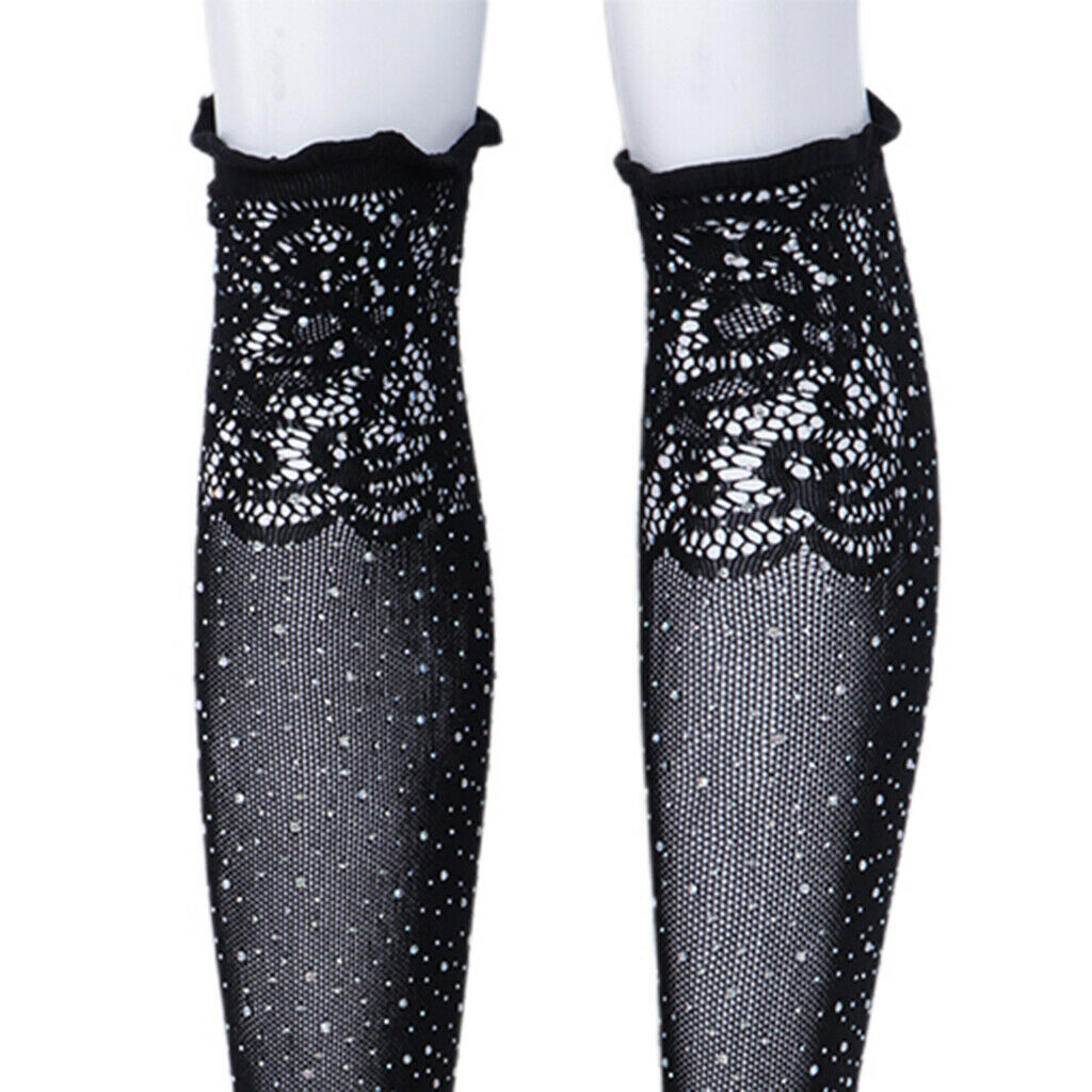 2 Pairs Set Mens Sexy Lace Sequins Stockings Pantyhose Hosiery Tights Socks