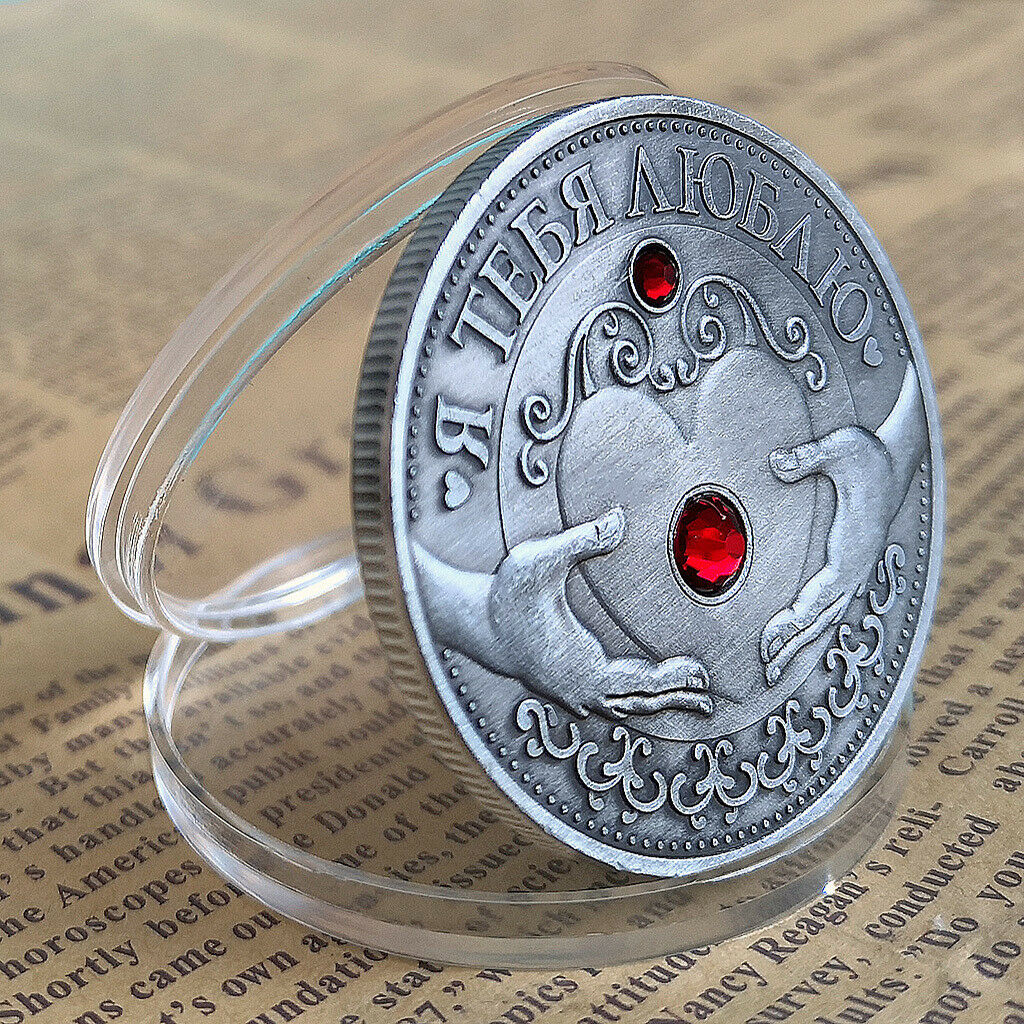 Russian '' I Love You '' Poker Souvenir Commemorative Poker Protector
