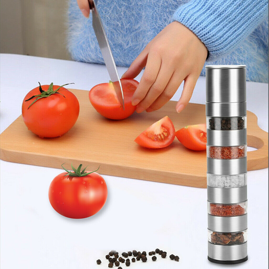 Spice Pepper Storage Jars Stackable Spice Containers for Camping, Outdoor