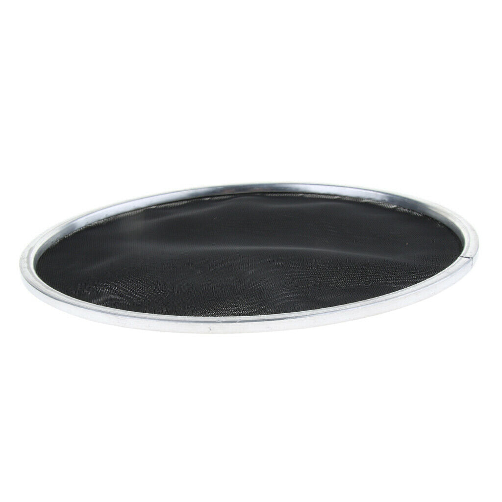 4X 1 Piece Bass Drum Head Double Layer Silent Mute Drum Skin Black 8inch