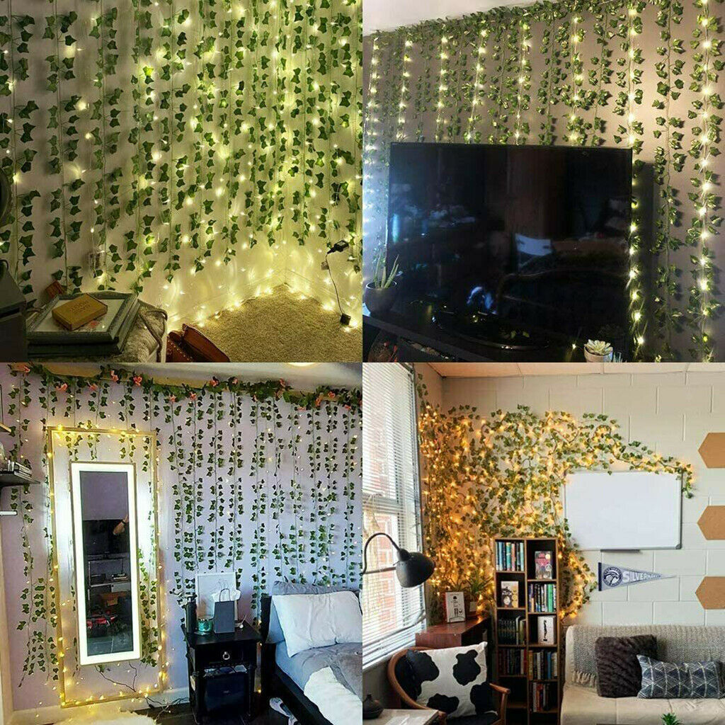 Pack of 12 86.4Ft Artificial Ivy Leaves Vines Garland Greenery Decoration