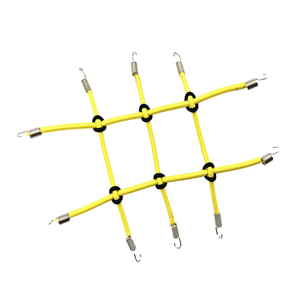 Elastic RC Rack Luggage Net w/ Hook for 1/10 RC Rock Crawler Car Yellow