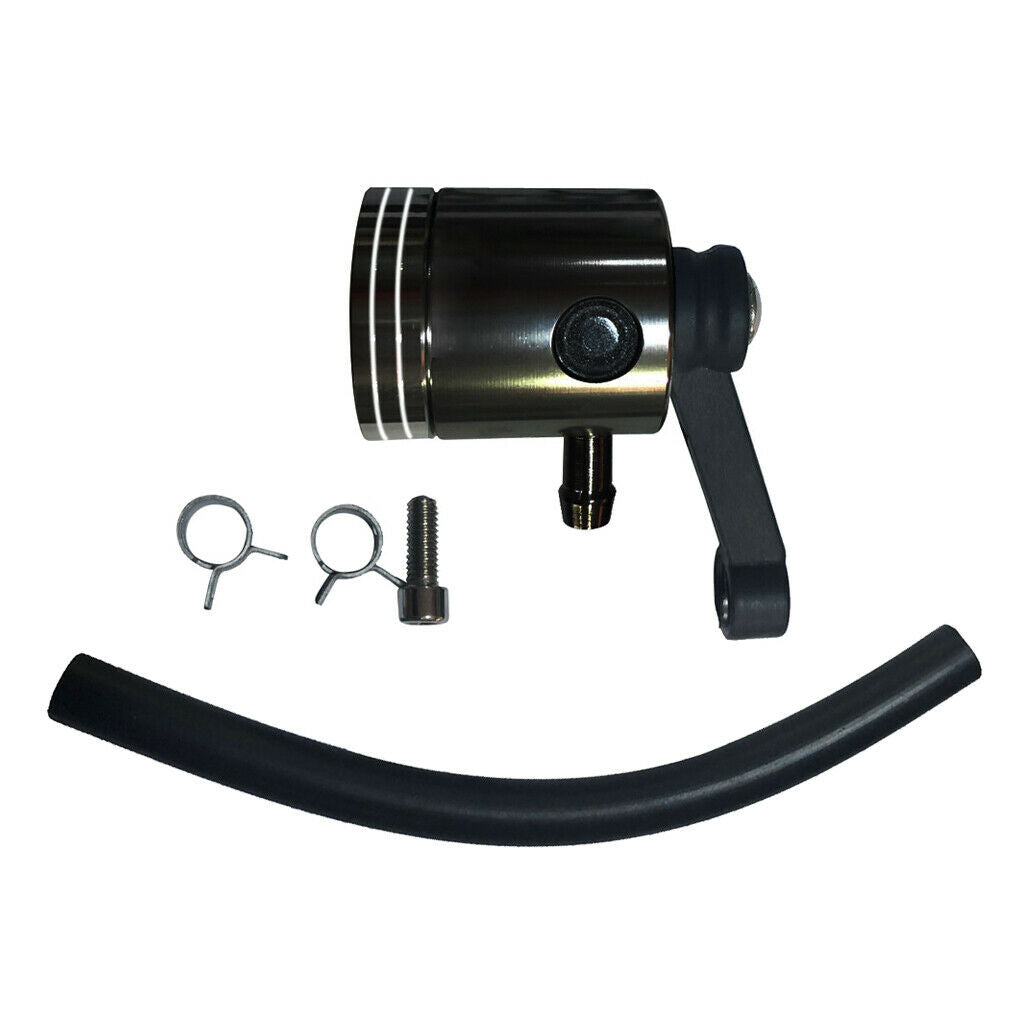 Motorcycle Brake Master Cylinder Fluid Reservoir Clutch Tank Oil Cup Black