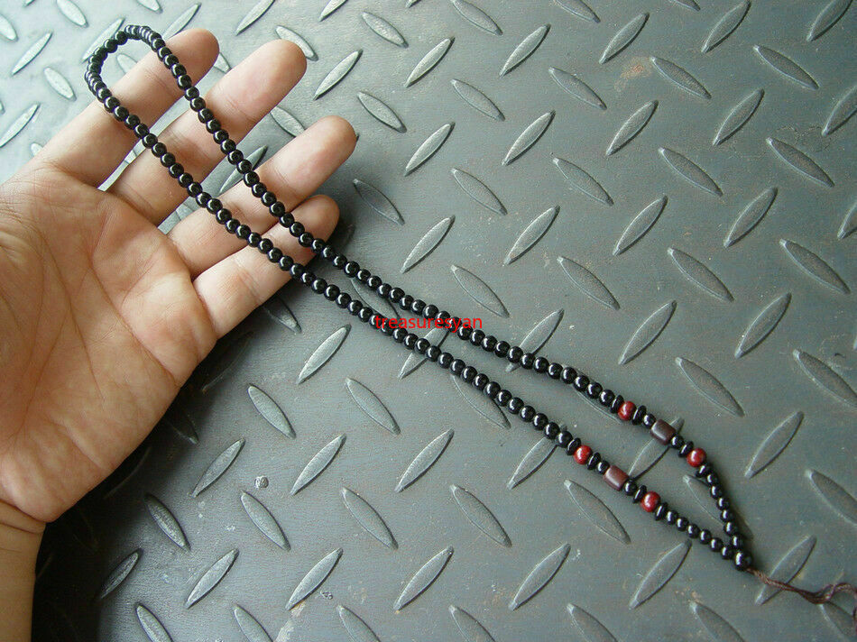 10PCS Natural Chinese Black JADE Circle beads string cord rope for pendant AAA