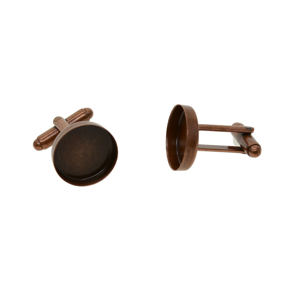 10 sets of cufflinks blanks trays settings Fits 16mm