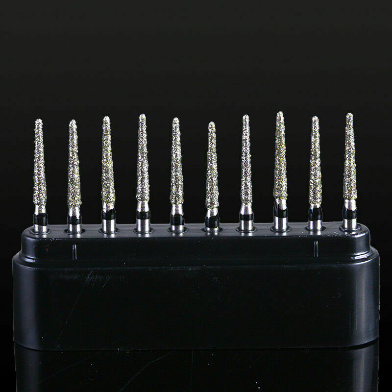 100Box Diamond Burs Super Coarse Round Head Dental Turbine Handpiece TR-12S