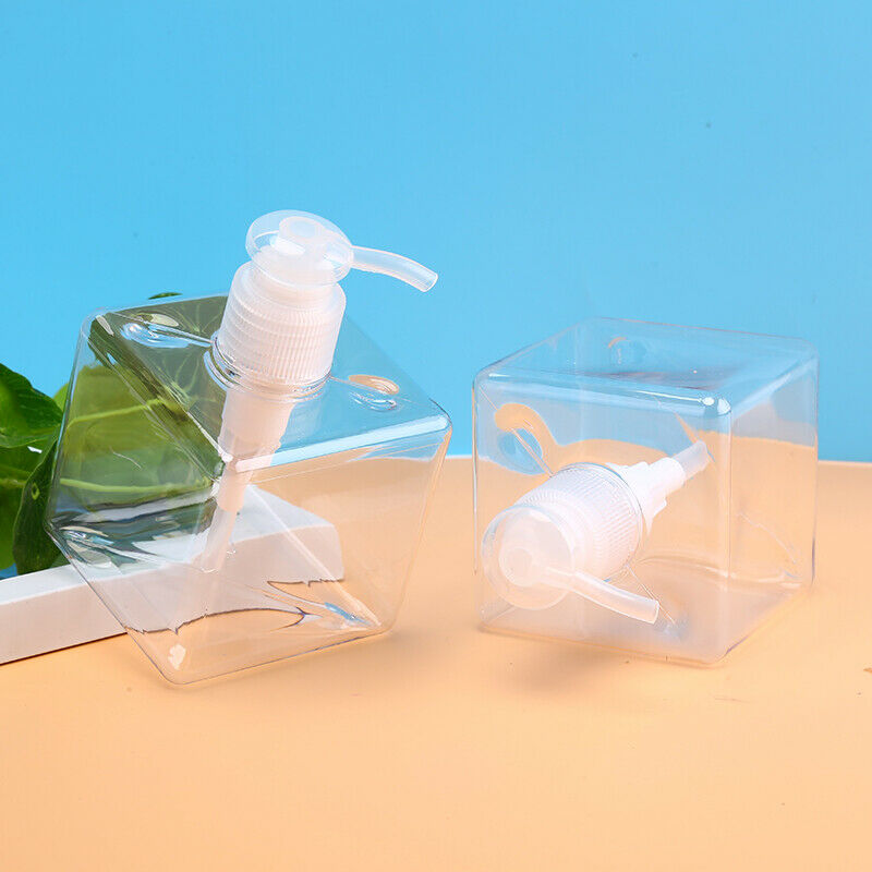 250ml Empty Emulsion Bottle Transparent Plastic Liquid Dispenser Shampoo BoDD