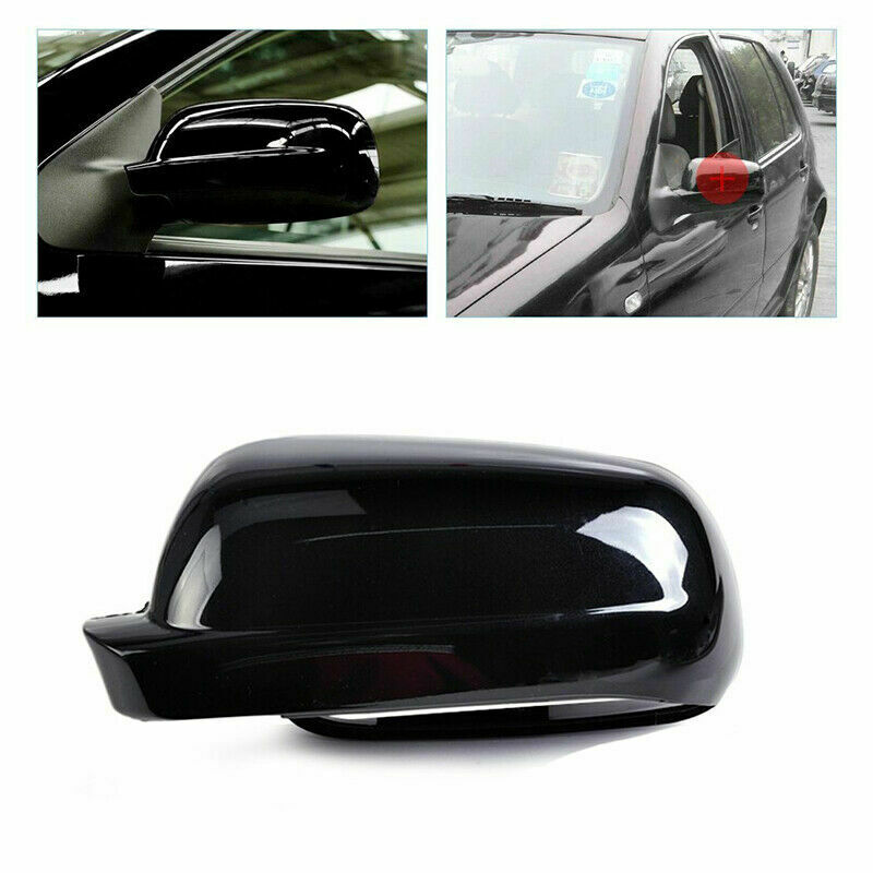 Right Passenger Side WingÂ Mirror Cover Gloss Black Fit Volkswagen Golf Jetta MK4