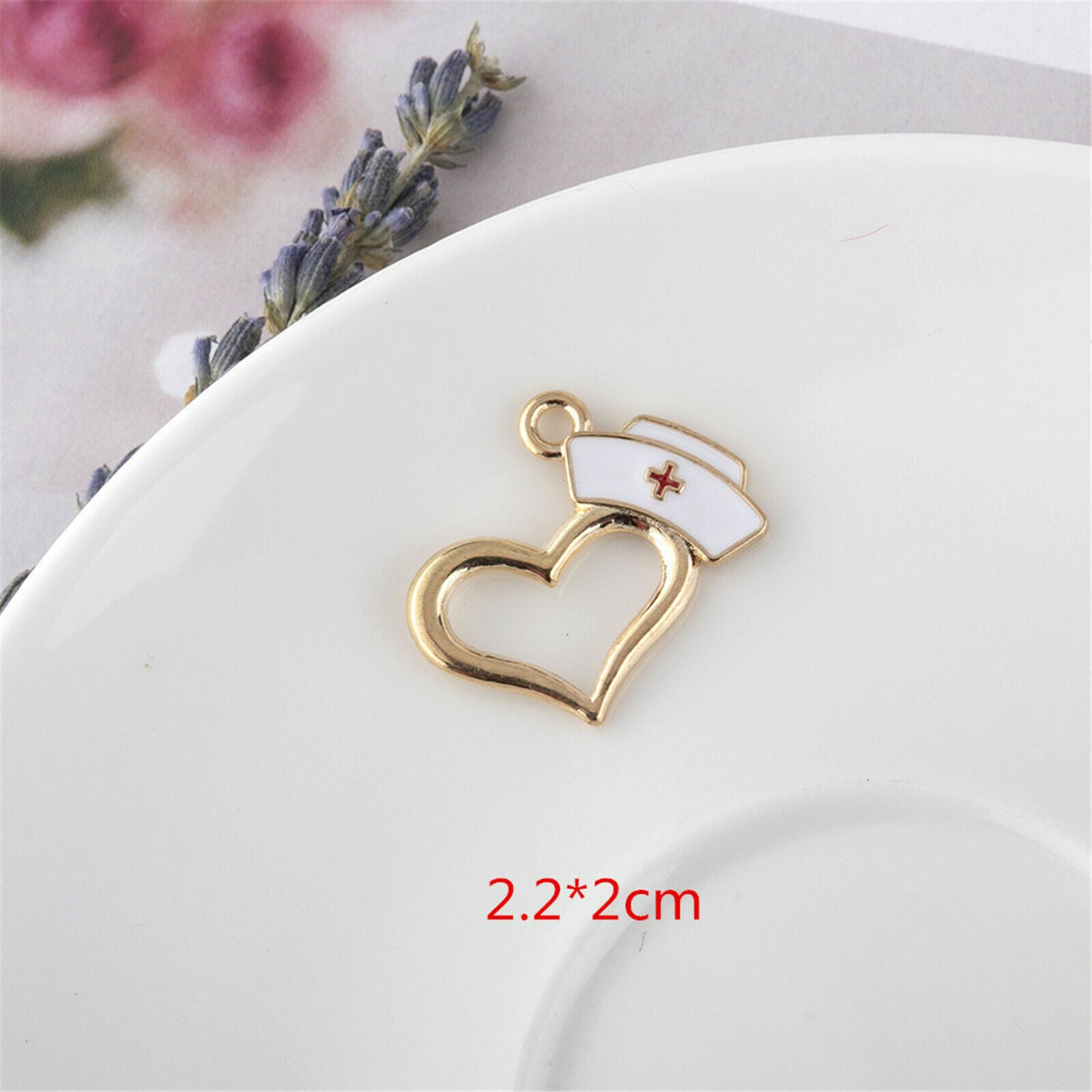 9Pcs Medical Nurse Charms Enamel Charms for Jewelry Making DIY Necklace Bracelet