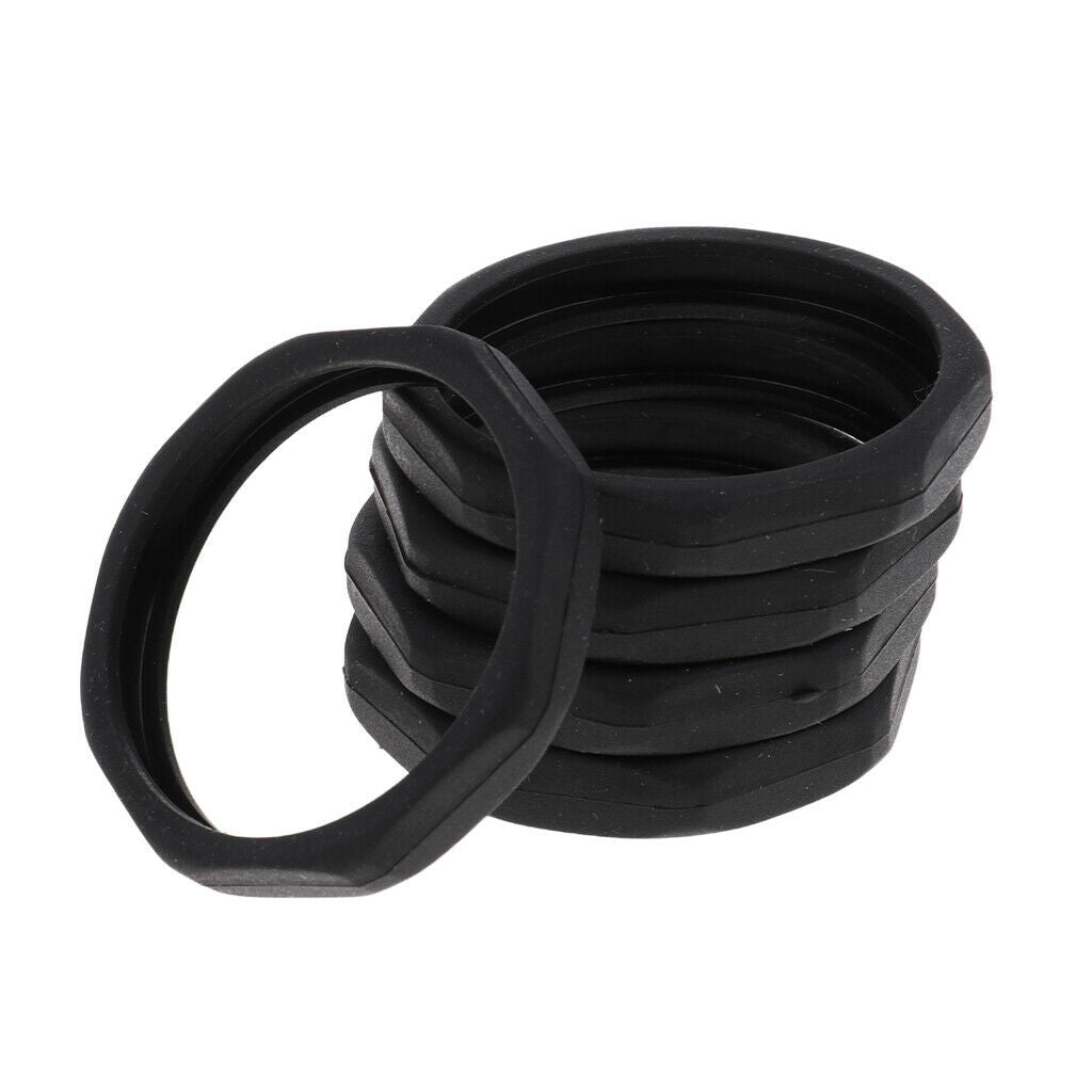 5Pcs Black Wireless Microphone Slip Holder Anti Rolling Protection Ring