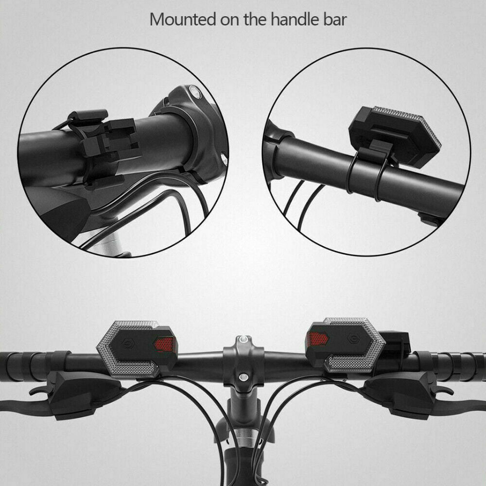 Bicycle Light E-bike Turn Signals Front Rear Light Smart Wireless Remote Control