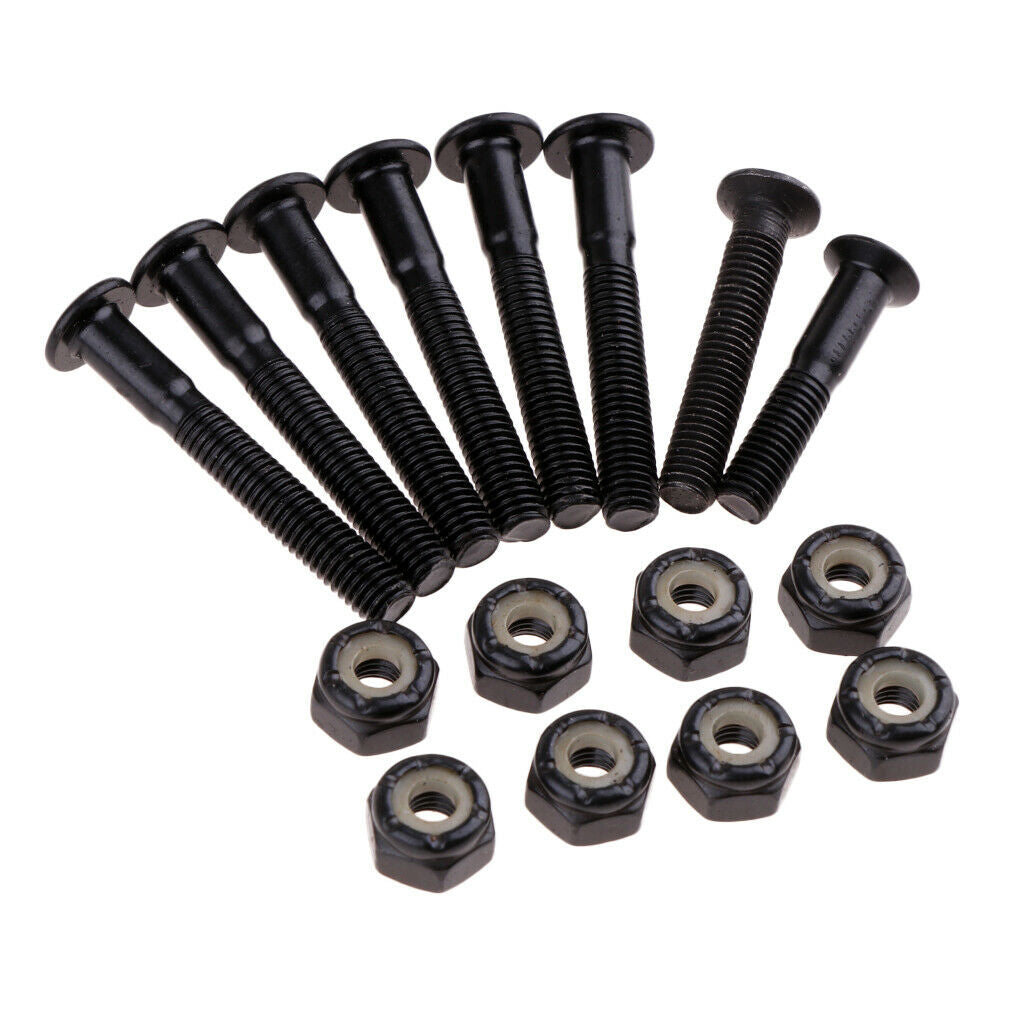 2X 8 Pieces Skateboard Longboard Mounting Bolts Screws Nuts Hardware Set 35mm