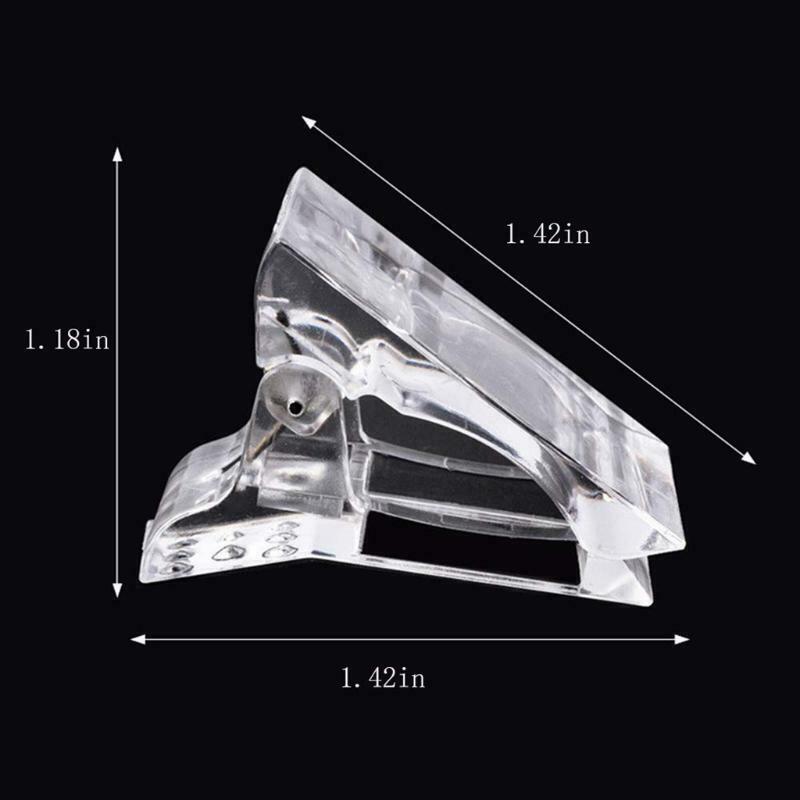 Quick Building Nail Tips Curve Shaping Fixing Clip for Gel Nail Extension