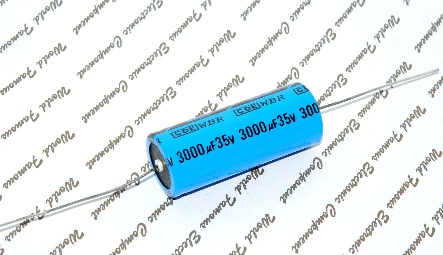 1pcs-CDE WBR 3000uF (3000µF) 35V Axial Electrolytic Capacitor-Cornell Dubilier