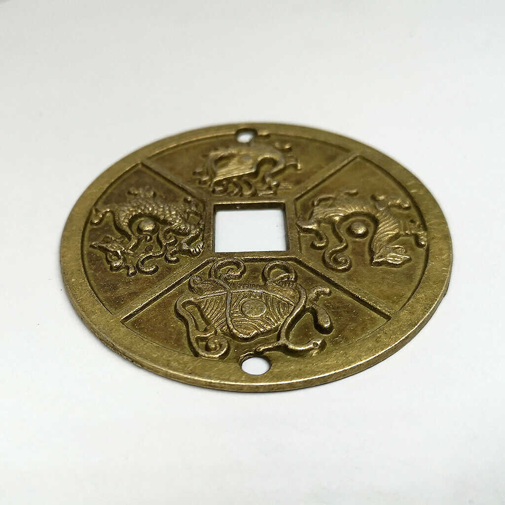 3X Simulation Chinese Old Copper Coin God Beast Animal Coins Amulet Charms