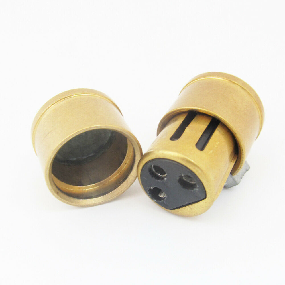1pair Copper Male + Female Noise Stopper Copper Dust Protection Cap for XLR 3pin