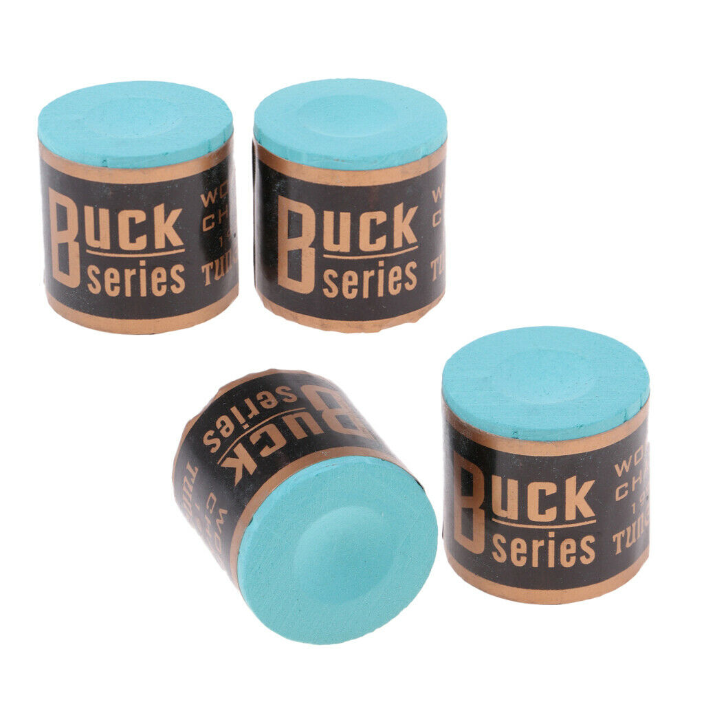 4Pcs Deluxe Pool Cue Chalk Snooker Stick Care Maintain Striking Accessories