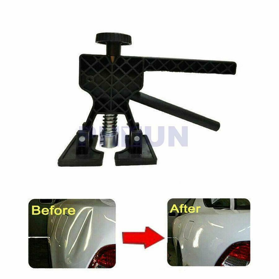 1x Black Plastic Puller+18x Glue Puller Tab Kit For Car Body Dent Repair Romoval