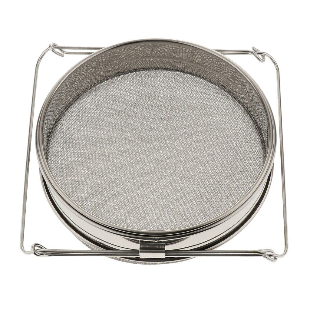 Stainless Steel Beekeeping Double Honey Strainer Filter Set Apiary Supplies