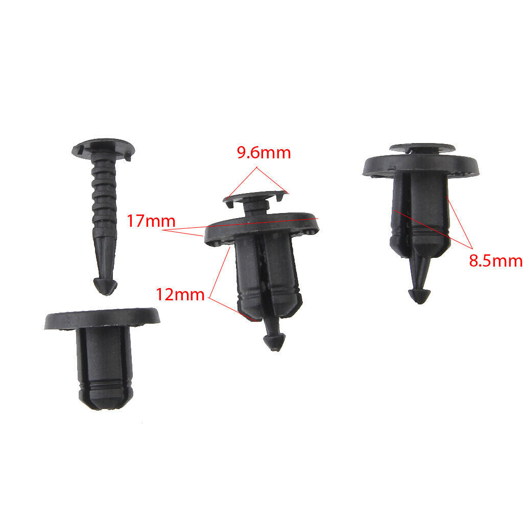 Bumper Rievt Trim Panel Fastener Clips 8-9mm for   Megane Scenic Pack of 30pcs