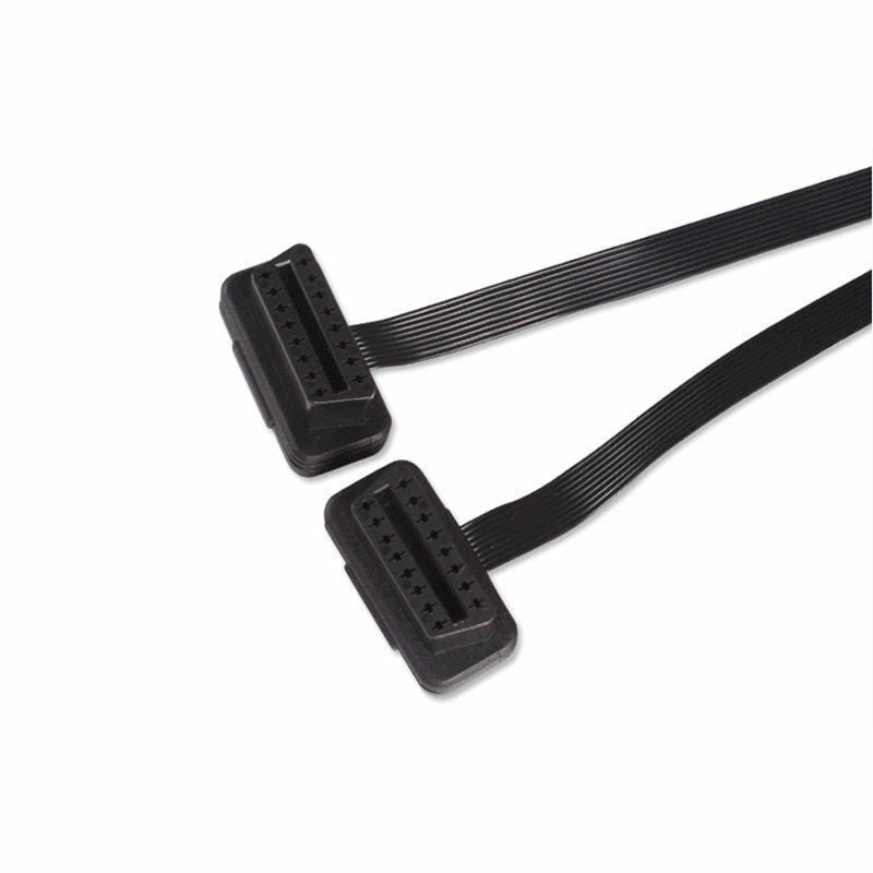 16Pin ELM327 Plat OBD2 MÃ¢le Ã€ Double Femelle Y Splitter Coude Rallonge CÃ¢ble S99