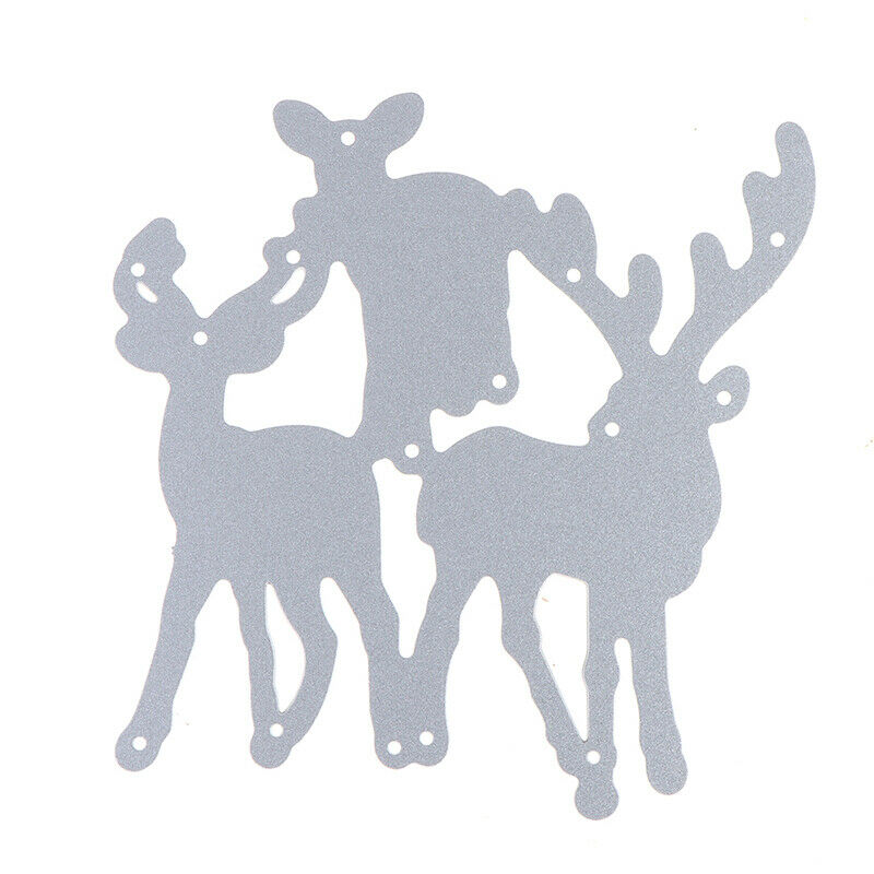 Craft Metal Cutting Dies 3pcs deer decoration scrapbook die cut Album Pap.l8