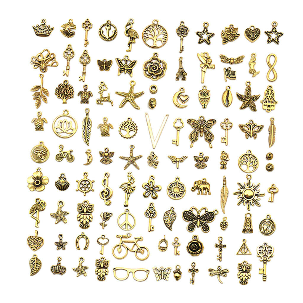100Pcs Animals Pendant Charms Cute Star Owl Charms Pendants Charms Crafting