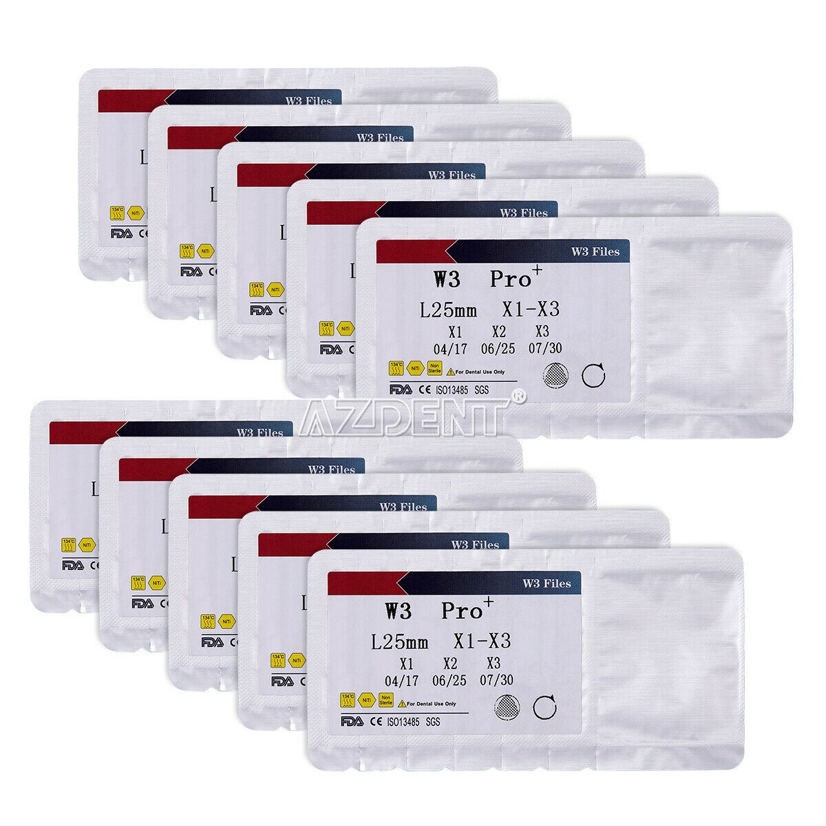 10X Dental 25mm Endodontic Treatment Root Canal Niti File X1 X2 X3 Engine Use
