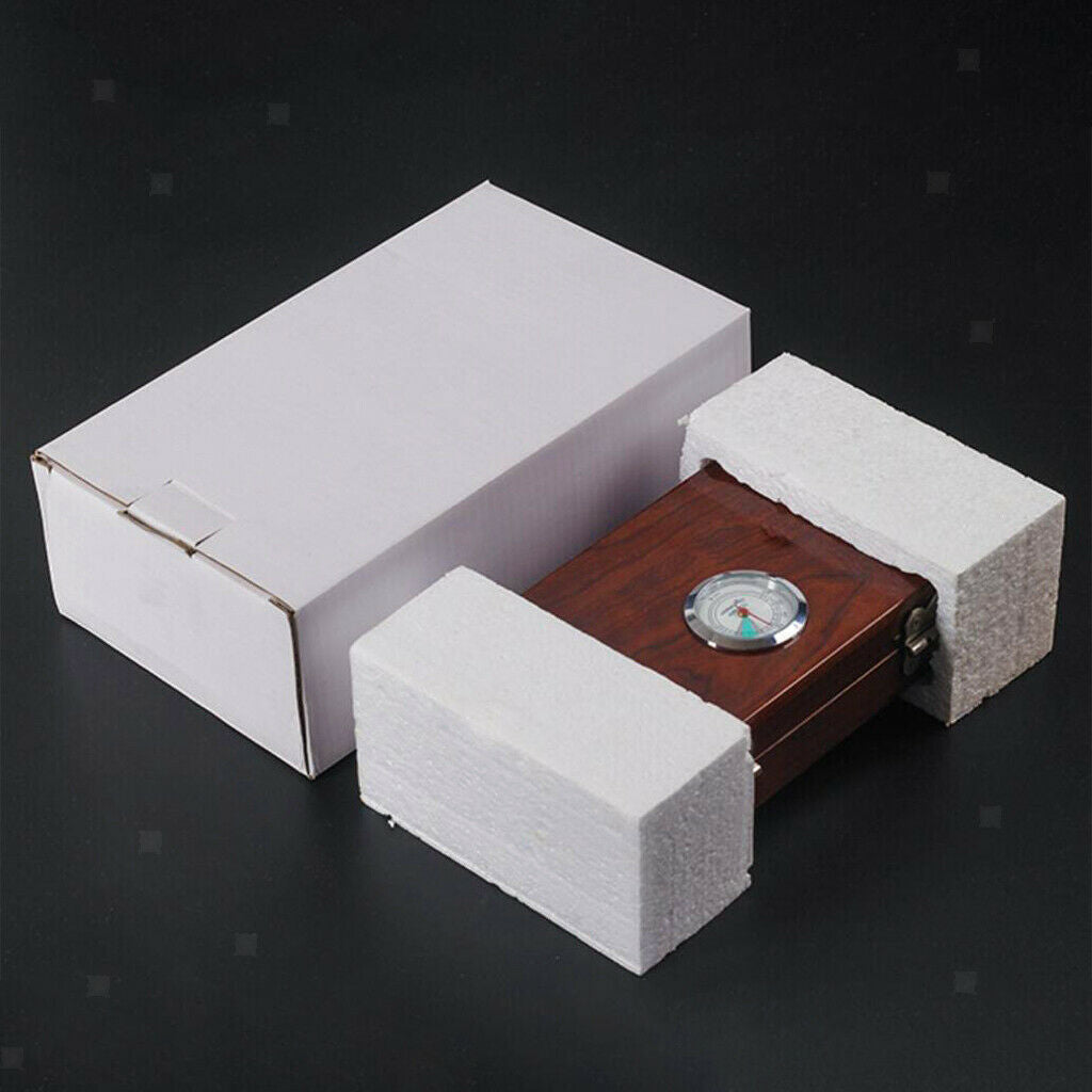 Handcrafted Travel Cedar Wood Cigar Humidor Humidifier Storage Case Box Gift