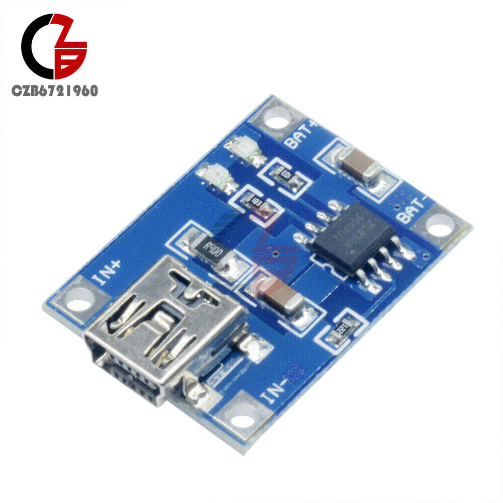 5PCS TP4056 Mini USB Charge Board 5V 1A Lithium Battery Charger Charging Module