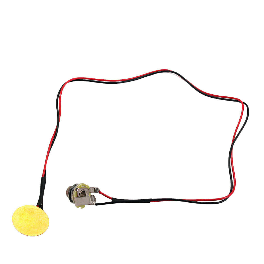 1pc Pre-wired Pickup Piezo Drum Trigger Transducer for Guitar Mandolin Uke