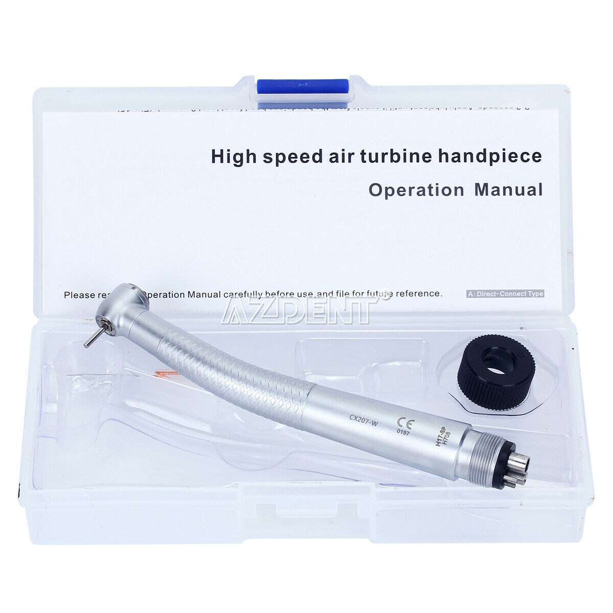 2X COXO Dental High Speed Standard Push Button 3 Water Spray Handpiece 4 Holes