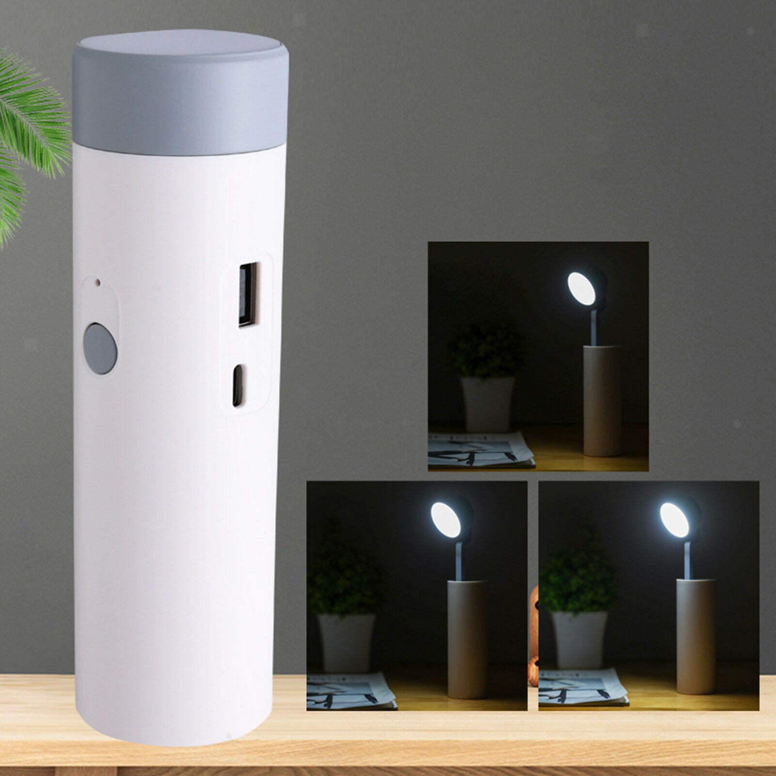 Modern Table Lamp Portable Night Light Dimmable Bedside 6500K Decoration
