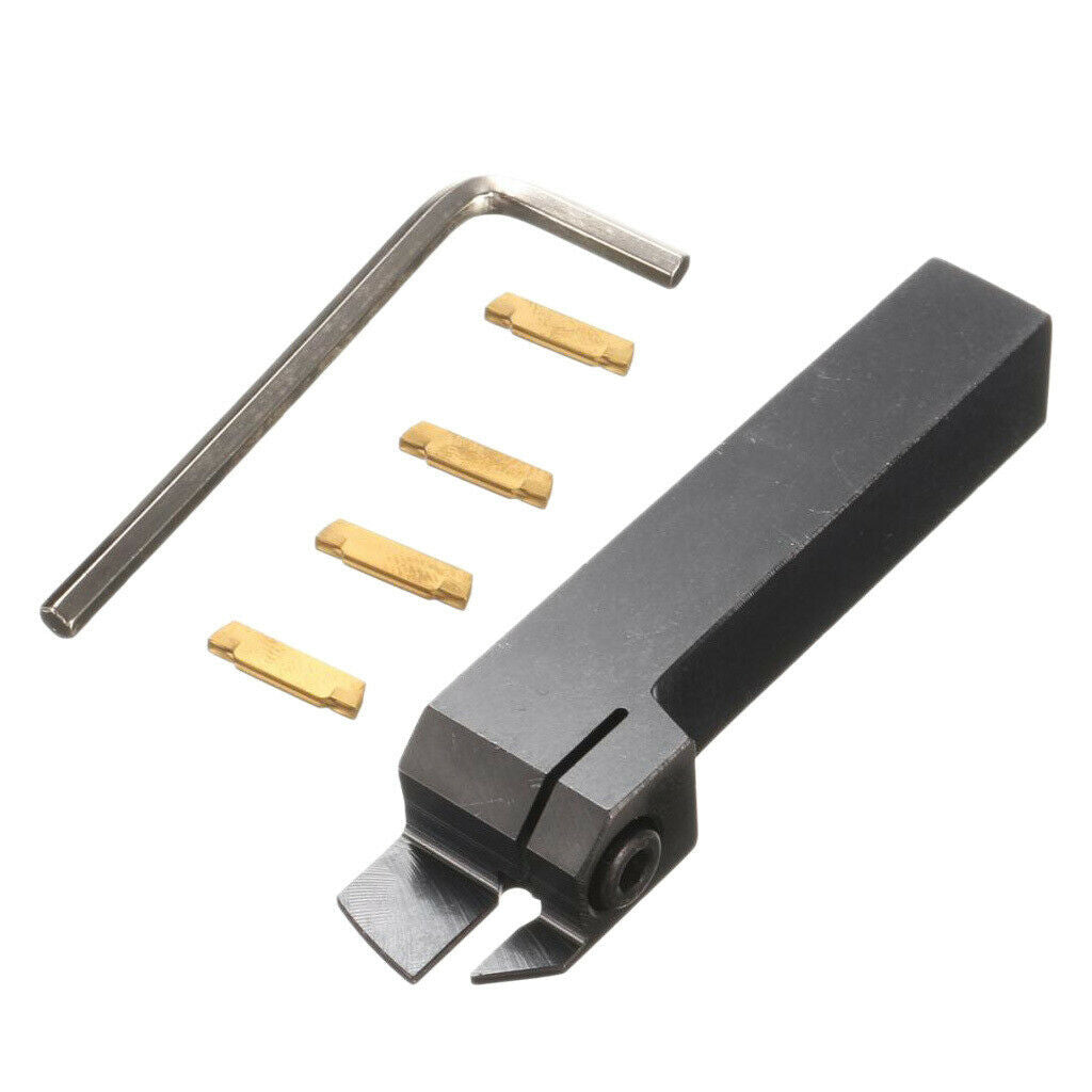 MGEHR1616-3 Lathe Cut-Off Grooving Tool Holder w/ 4x Inserts with Wrench